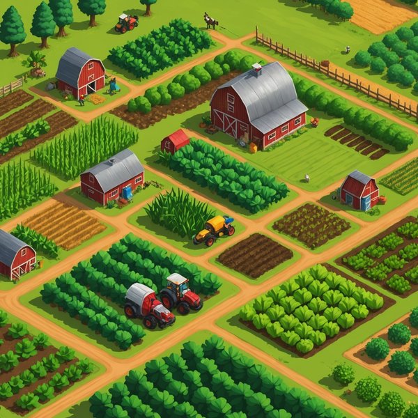 Comment un jeu de gestion de ferme peut-il intégrer des leçons sur l'agriculture durable et biologique ?